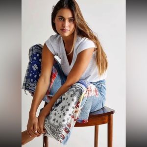 Free People Patchwork Jeans Size 26